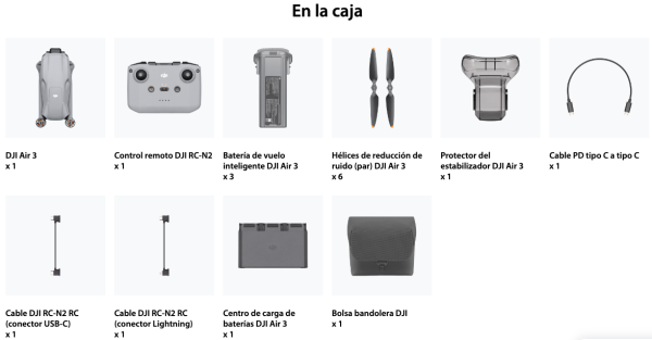 DJI AIR 3 FLY MORE COMBO (DJI RC-N2) - Imagen 5